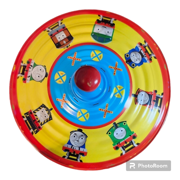 Vintage 1997 Thomas The Train Design Metal Spinning Top Children's Toy - Picture 8 of 14